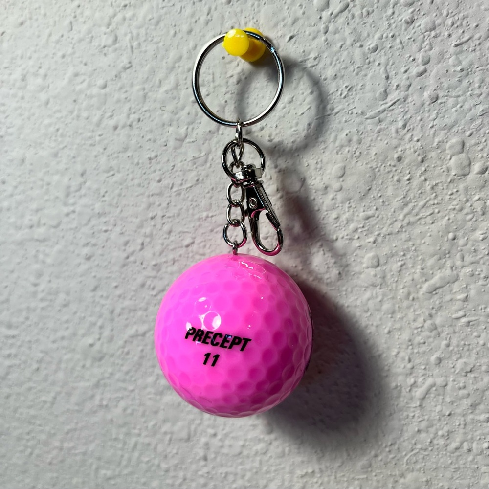 Pink Golf Ball Key Holder